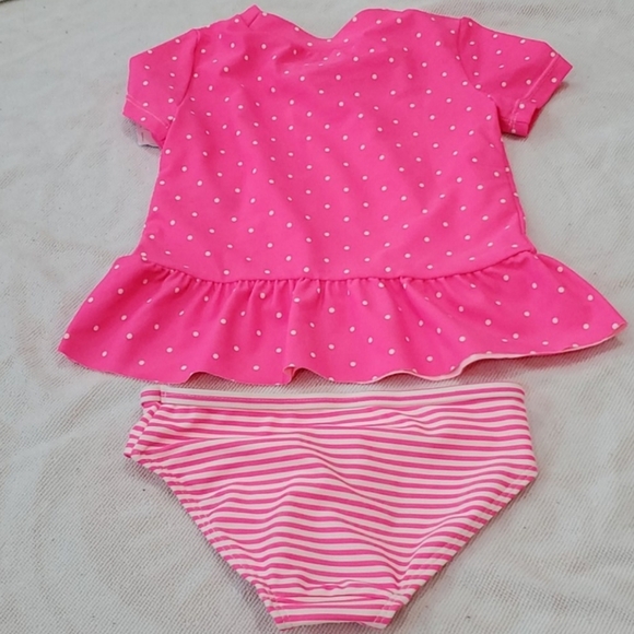 Carter's Swim 2t Two Piece Flamingo Bikini Carters Pink Girly